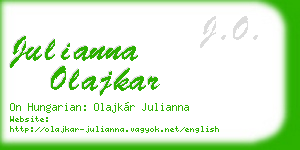 julianna olajkar business card